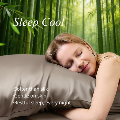 Queen Pillow Cases, Bamboo Viscose, Cooling Pillowcases