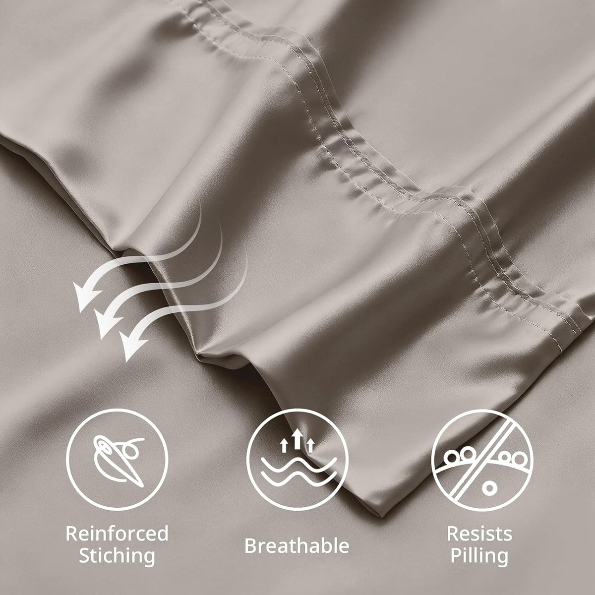Queen Pillow Cases, Bamboo Viscose, Cooling Pillowcases