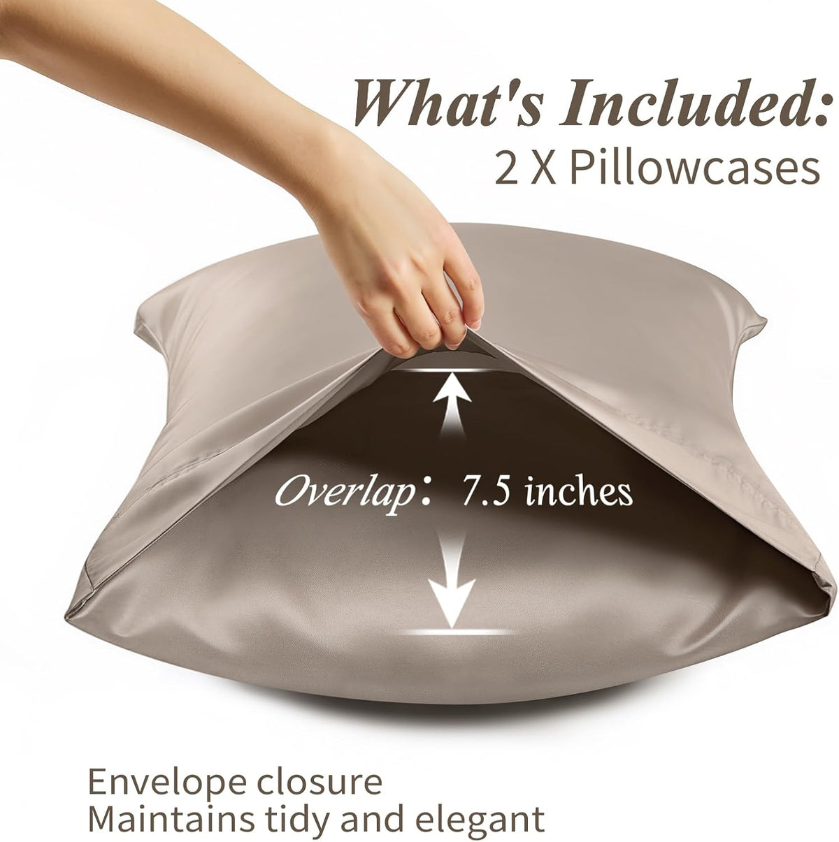Queen Pillow Cases, Bamboo Viscose, Cooling Pillowcases
