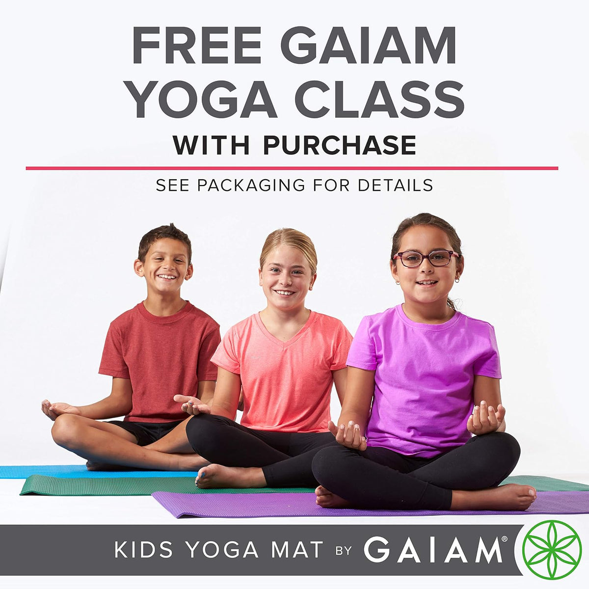 Kids Yoga Mat Exercise Mat, Yoga for Kids with Fun Prints - Playtime for Babies, Active & Calm Toddlers and Young Children