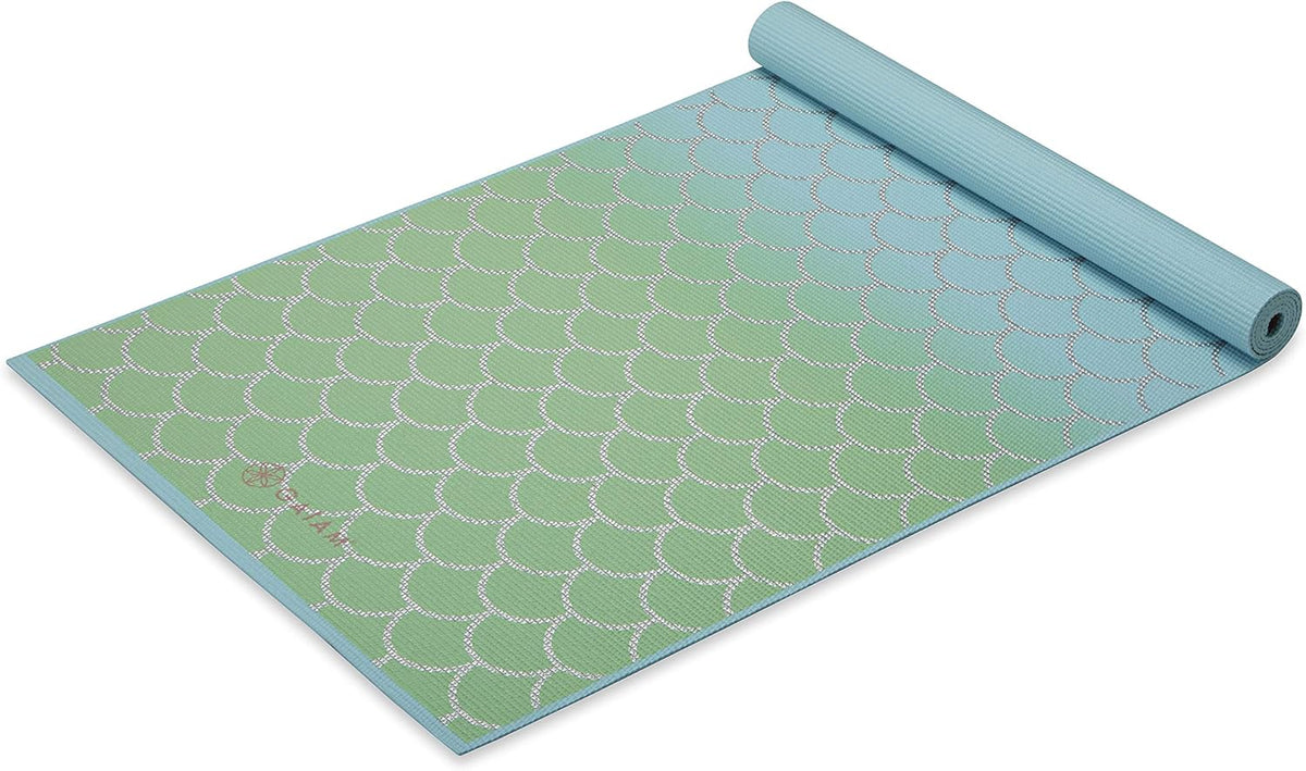 Kids Yoga Mat Exercise Mat, Yoga for Kids with Fun Prints - Playtime for Babies, Active & Calm Toddlers and Young Children