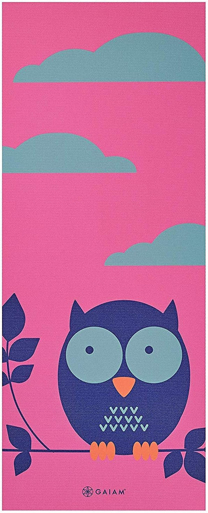 Kids Yoga Mat Exercise Mat, Yoga for Kids with Fun Prints - Playtime for Babies, Active & Calm Toddlers and Young Children