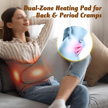 Heating Pad for Neck Shoulders Back, Upgraded PTC+NTC Even Heating, Versatile Electric Heated Neck Wrap for Full-Body Relax, Birthday Gifts for Women Men Mom Dad Wife Husband, ETL Safety Certified