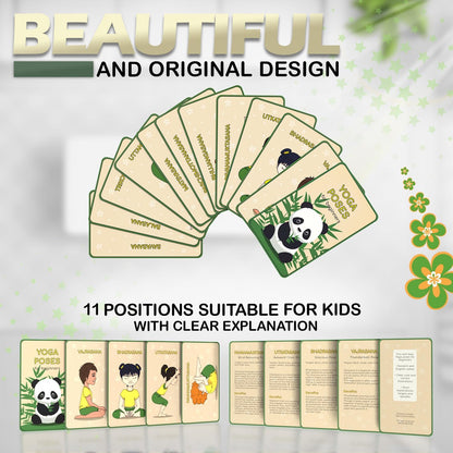 Kids Yoga Mat Set - Comfortable Dinosaur Kid Yoga Mat Boy with 12 Yoga Cards, Storage Bag, Beige Play Mat Thick for Gymnastics Mat, Exercise Mat, No-Toxic and Non-Slip for Ages 3-12