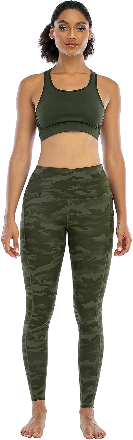 Leggings with Pockets for Women, High Waisted Tummy Control Workout Yoga Pants