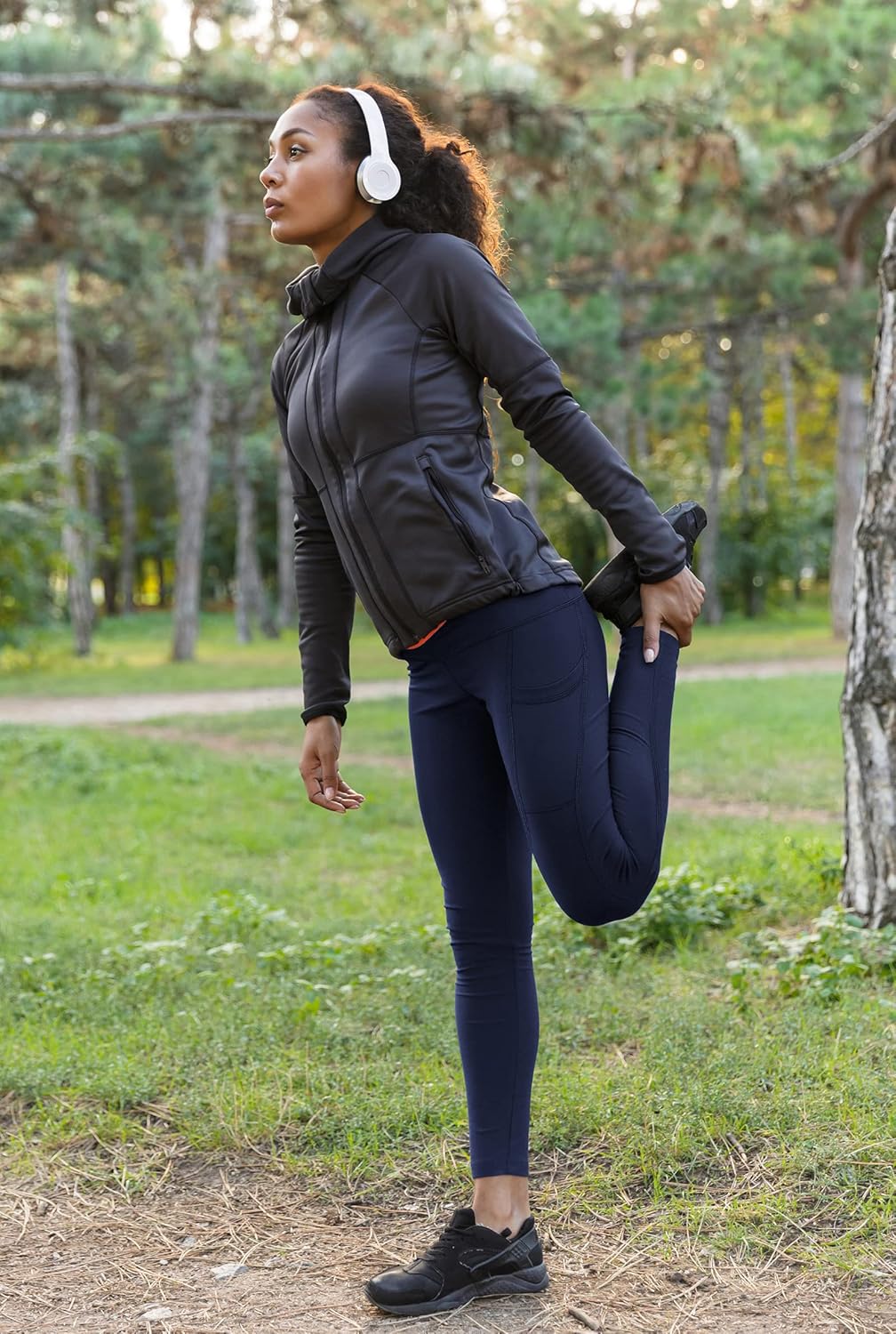 Leggings with Pockets for Women, High Waisted Tummy Control Workout Yoga Pants