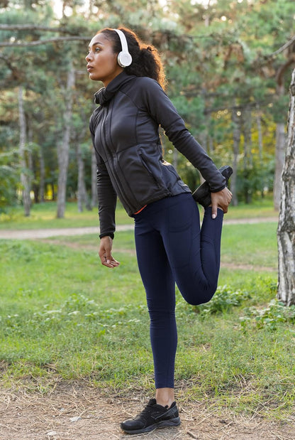 Leggings with Pockets for Women, High Waisted Tummy Control Workout Yoga Pants