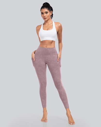 Leggings with Pockets for Women, High Waisted Tummy Control Workout Yoga Pants