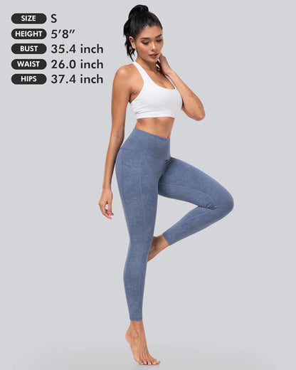 Leggings with Pockets for Women, High Waisted Tummy Control Workout Yoga Pants