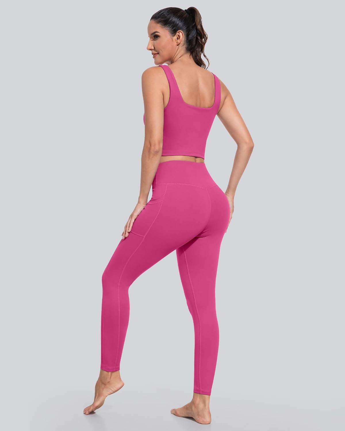Leggings with Pockets for Women, High Waisted Tummy Control Workout Yoga Pants