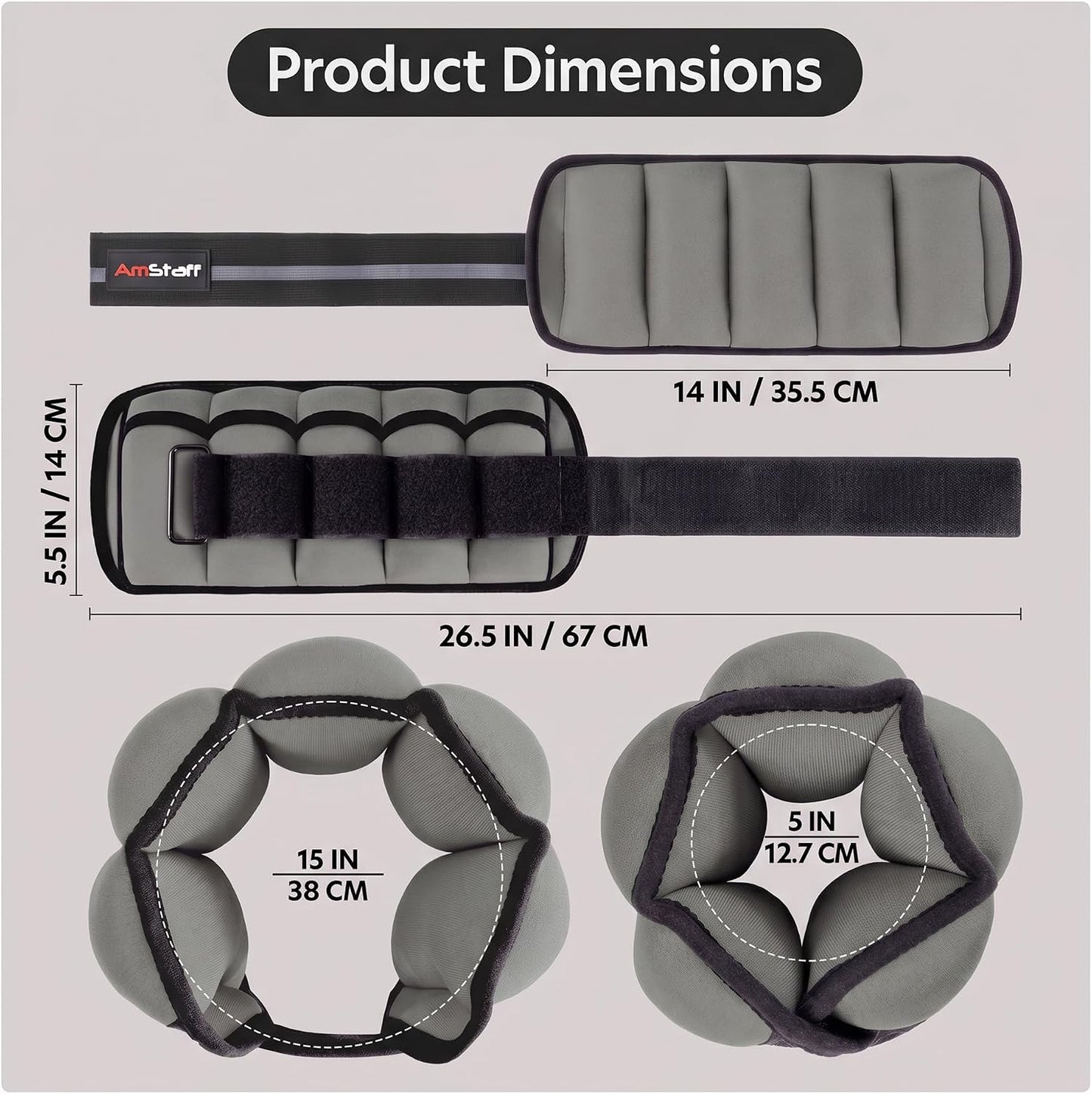 Adjustable Ankle Weights 1 Pair 2 4 6 8 10 Lbs Leg Weight Straps for Strength Training, Walking, Jogging, Running, and Fitness Workouts – 1-5 lbs Each Ankle, 10 lbs Pair Set