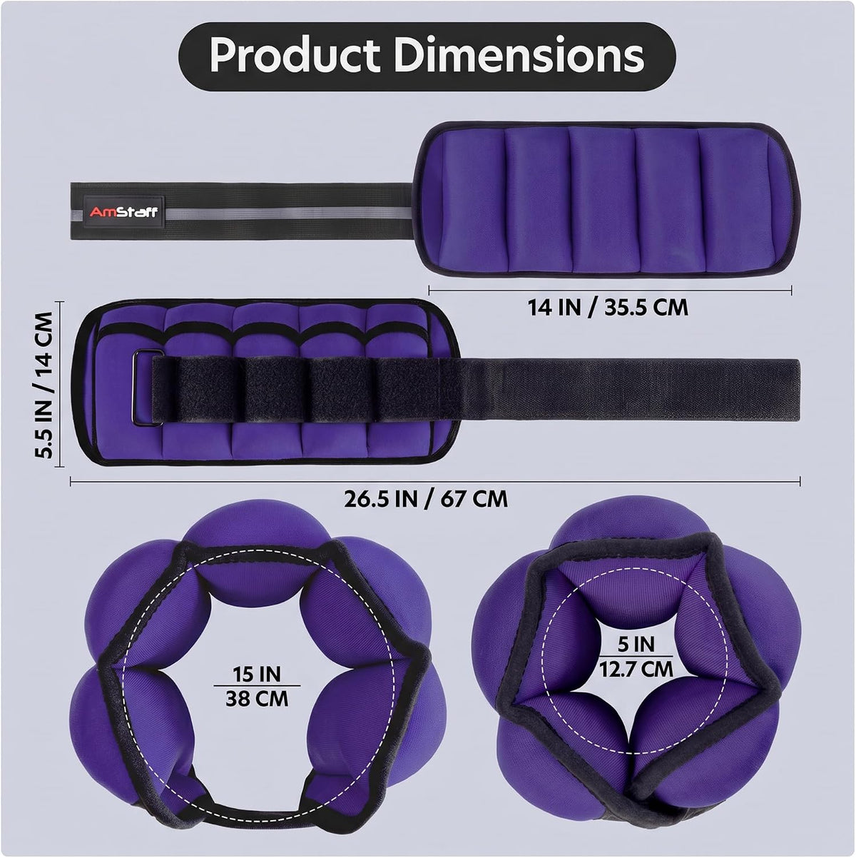 Adjustable Ankle Weights 1 Pair 2 4 6 8 10 Lbs Leg Weight Straps for Strength Training, Walking, Jogging, Running, and Fitness Workouts – 1-5 lbs Each Ankle, 10 lbs Pair Set