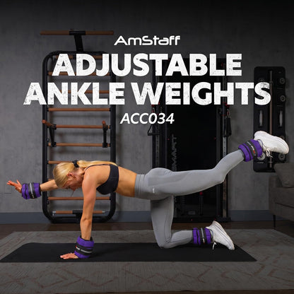 Adjustable Ankle Weights 1 Pair 2 4 6 8 10 Lbs Leg Weight Straps for Strength Training, Walking, Jogging, Running, and Fitness Workouts – 1-5 lbs Each Ankle, 10 lbs Pair Set