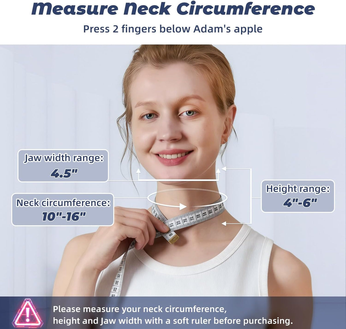 Neck Stretcher Cervical Traction, Adjustable Cervical Neck Traction Device, Neck Brace for Neck Pain Relief and Support, Ergonomic Design for Home, Office & Travel Use