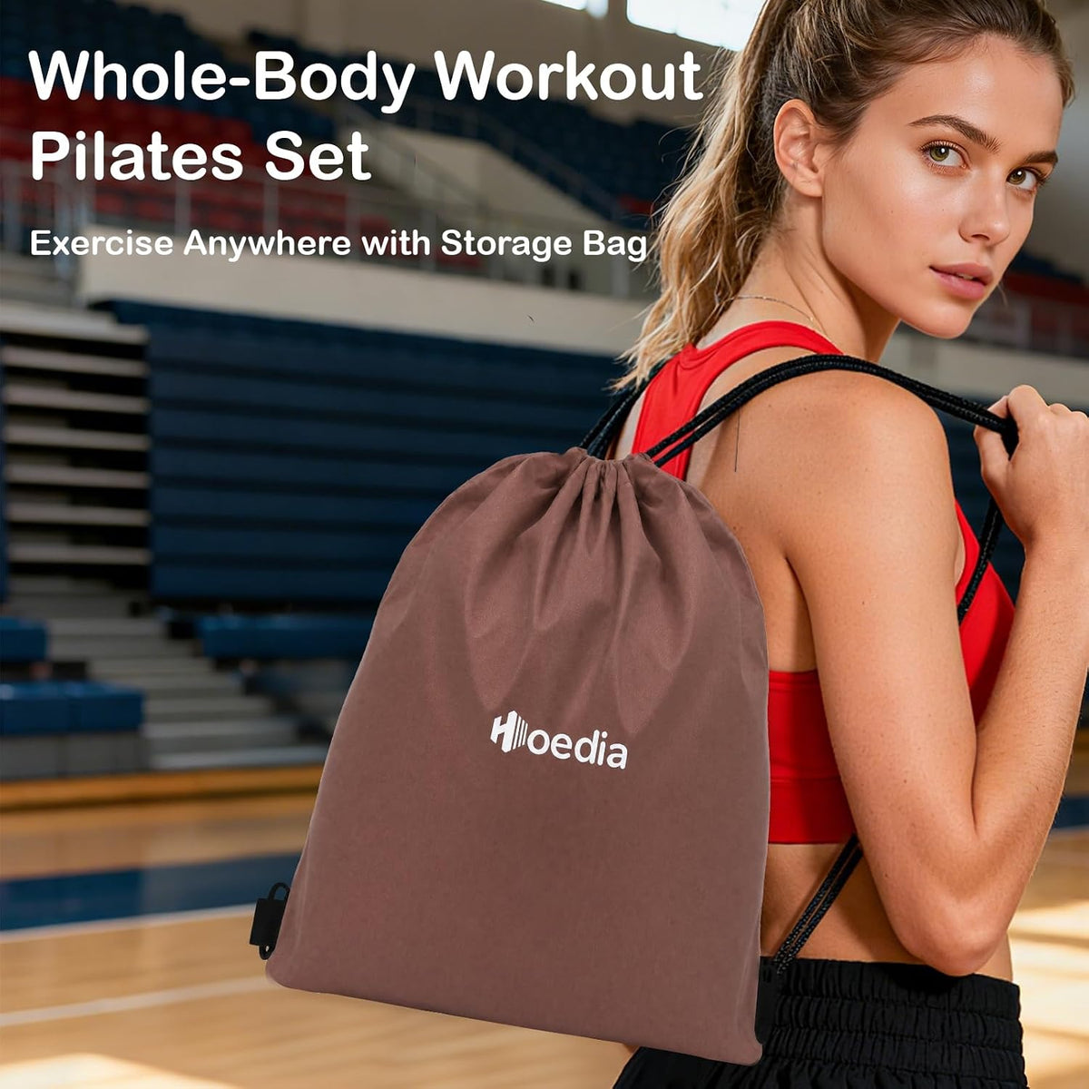 Pilates Kit for Women, Pilates Equipment Ring and Ball Set with Resistance Bands, Yoga Strap, Core Sliders, Socks, Bag & Guide for Starter Home Workout Fitness Gym Essentials