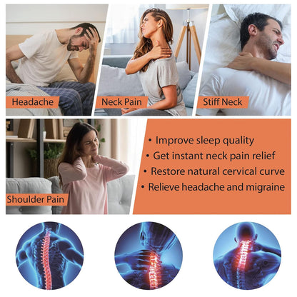 WeTrac Cervical Neck Traction Device, Relaxer and Stretcher, Pain Relief for Spinal Decompression, Relieving Pinched Nerves, and Cervical Pain, Home Use, with Travel Bag