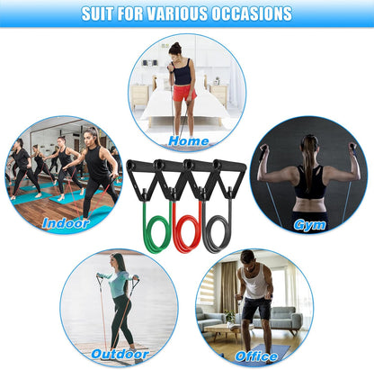 Door Anchor Strap for Resistance Bands Exercises, Multi Point Anchor Gym Attachment for Home Fitness, Portable Door Band Resistance Workout Equipment, Easy to Install, Punch-Free, Nail-Free
