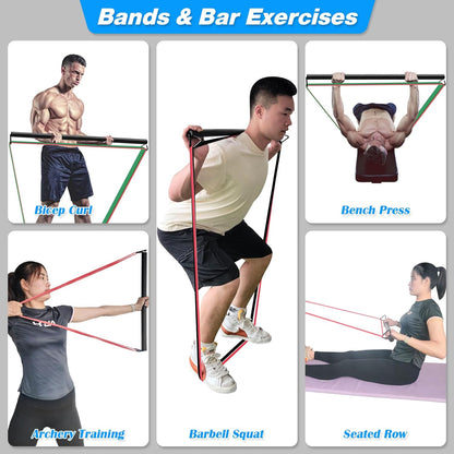 Door Anchor Strap for Resistance Bands Exercises, Multi Point Anchor Gym Attachment for Home Fitness, Portable Door Band Resistance Workout Equipment, Easy to Install, Punch-Free, Nail-Free