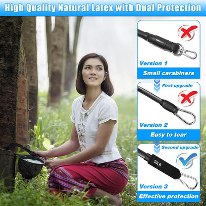 Door Anchor Strap for Resistance Bands Exercises, Multi Point Anchor Gym Attachment for Home Fitness, Portable Door Band Resistance Workout Equipment, Easy to Install, Punch-Free, Nail-Free