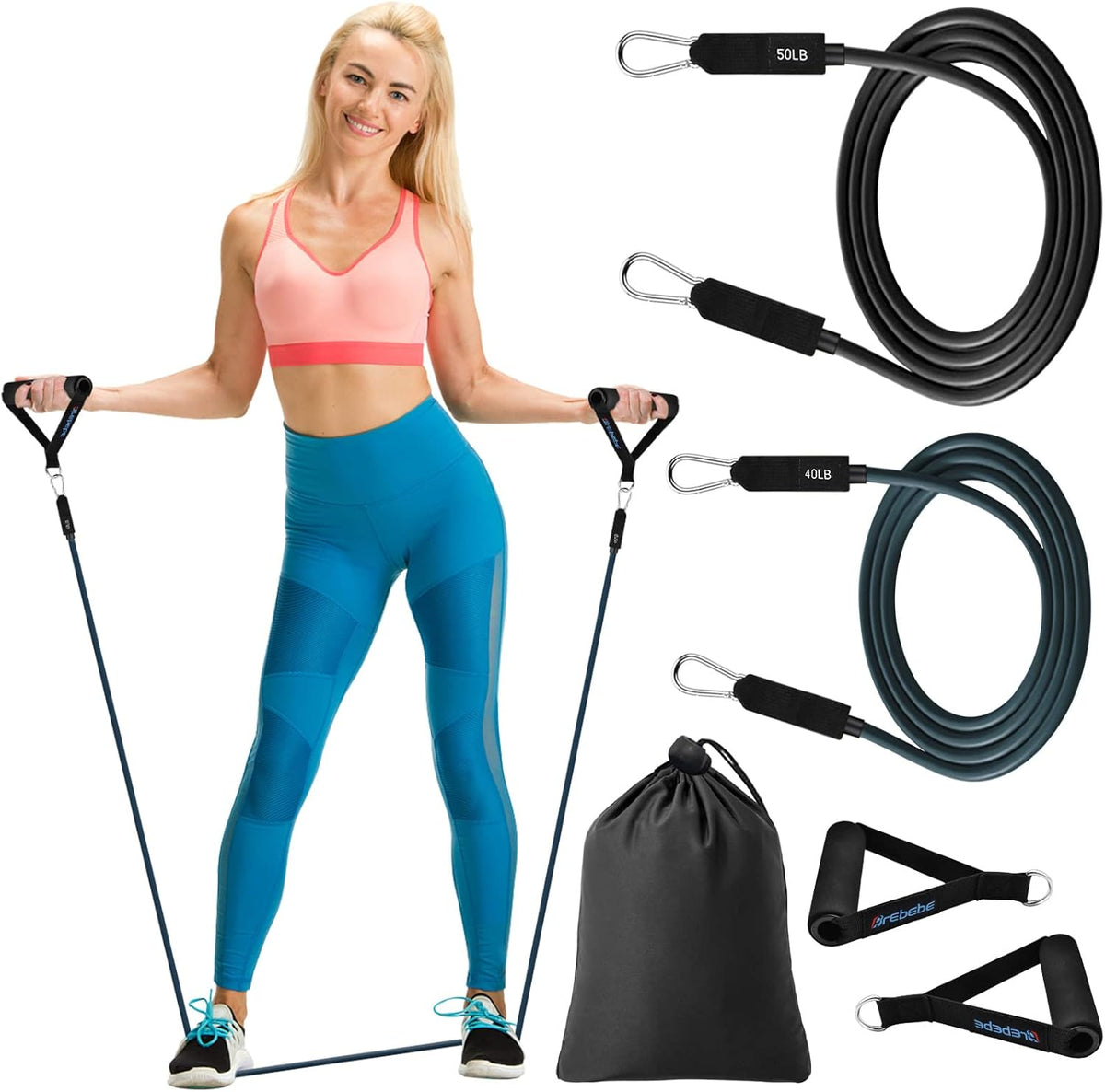 Door Anchor Strap for Resistance Bands Exercises, Multi Point Anchor Gym Attachment for Home Fitness, Portable Door Band Resistance Workout Equipment, Easy to Install, Punch-Free, Nail-Free