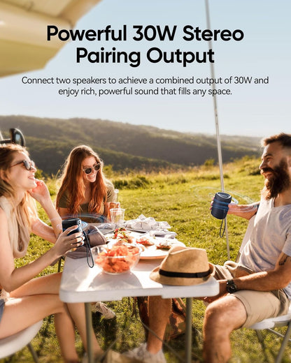 Portable Bluetooth Speaker Beach Essentials: IPX5 Waterproof for Outdoor/Powerful HD Sound/Dynamic Light/All Day Playtime/Wireless BT 5.3/TWS Pairing, Travel|Camping|Pool Accessorie, School Supplies