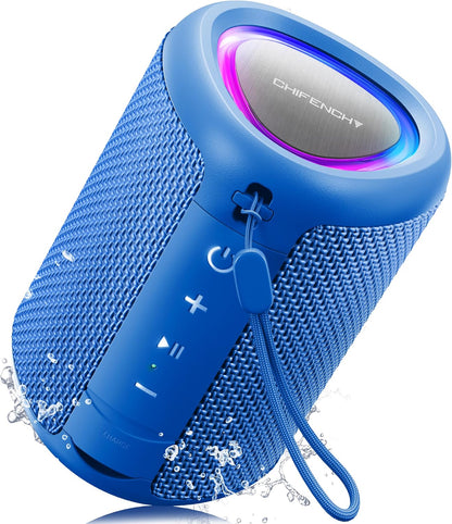 Portable Bluetooth Speaker Beach Essentials: IPX5 Waterproof for Outdoor/Powerful HD Sound/Dynamic Light/All Day Playtime/Wireless BT 5.3/TWS Pairing, Travel|Camping|Pool Accessorie, School Supplies