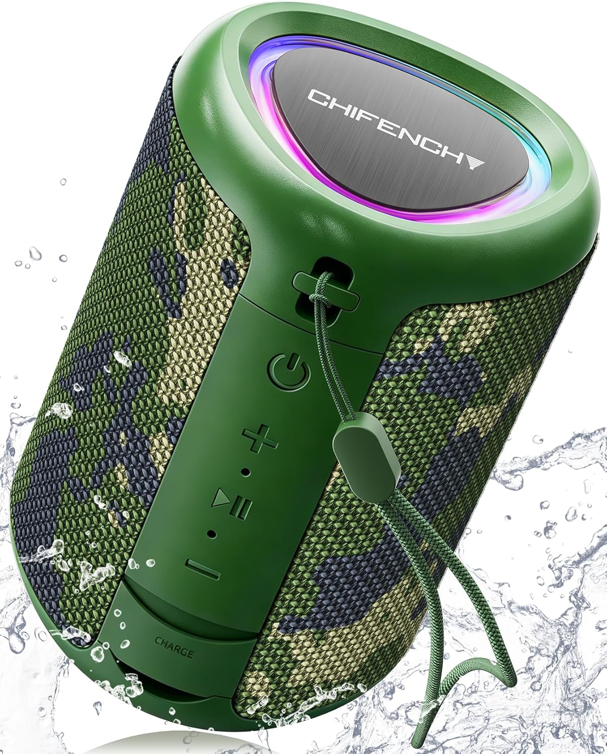 Portable Bluetooth Speaker Beach Essentials: IPX5 Waterproof for Outdoor/Powerful HD Sound/Dynamic Light/All Day Playtime/Wireless BT 5.3/TWS Pairing, Travel|Camping|Pool Accessorie, School Supplies