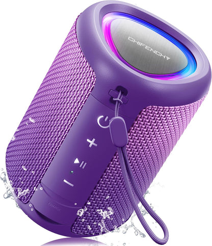 Portable Bluetooth Speaker Beach Essentials: IPX5 Waterproof for Outdoor/Powerful HD Sound/Dynamic Light/All Day Playtime/Wireless BT 5.3/TWS Pairing, Travel|Camping|Pool Accessorie, School Supplies