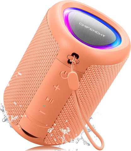 Portable Bluetooth Speaker Beach Essentials: IPX5 Waterproof for Outdoor/Powerful HD Sound/Dynamic Light/All Day Playtime/Wireless BT 5.3/TWS Pairing, Travel|Camping|Pool Accessorie, School Supplies