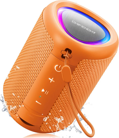 Portable Bluetooth Speaker Beach Essentials: IPX5 Waterproof for Outdoor/Powerful HD Sound/Dynamic Light/All Day Playtime/Wireless BT 5.3/TWS Pairing, Travel|Camping|Pool Accessorie, School Supplies