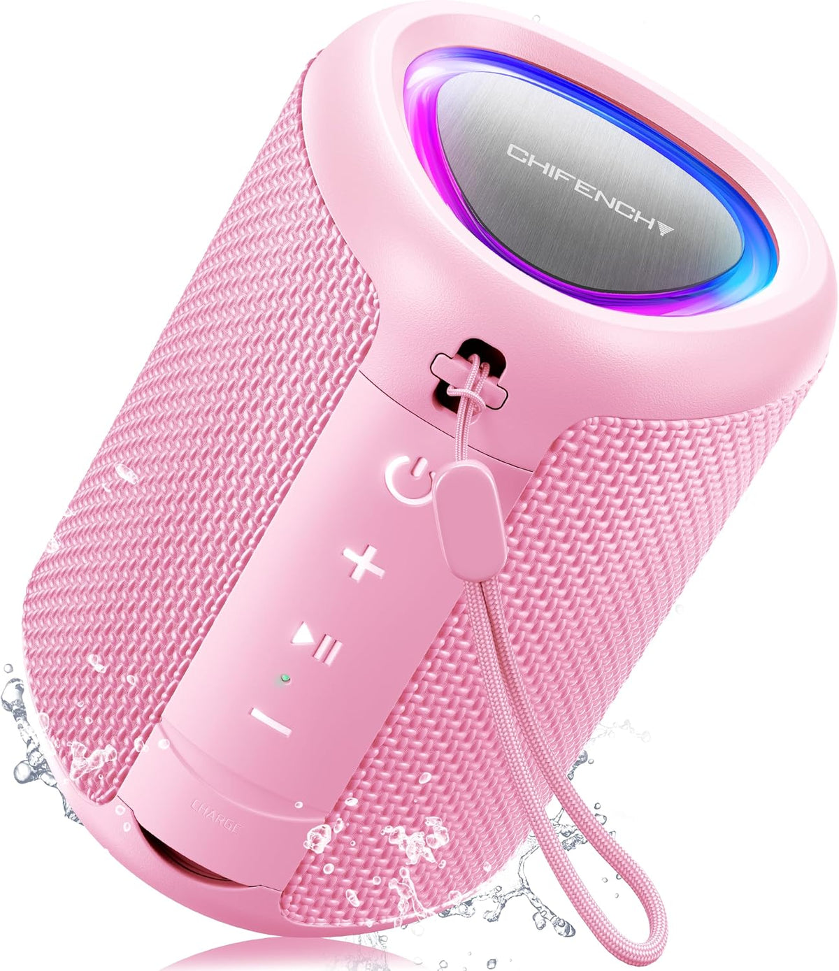 Portable Bluetooth Speaker Beach Essentials: IPX5 Waterproof for Outdoor/Powerful HD Sound/Dynamic Light/All Day Playtime/Wireless BT 5.3/TWS Pairing, Travel|Camping|Pool Accessorie, School Supplies