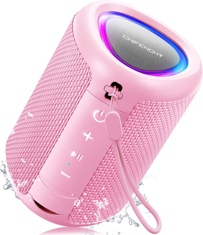 Portable Bluetooth Speaker Beach Essentials: IPX5 Waterproof for Outdoor/Powerful HD Sound/Dynamic Light/All Day Playtime/Wireless BT 5.3/TWS Pairing, Travel|Camping|Pool Accessorie, School Supplies