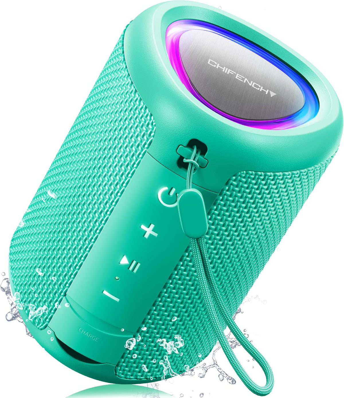 Portable Bluetooth Speaker Beach Essentials: IPX5 Waterproof for Outdoor/Powerful HD Sound/Dynamic Light/All Day Playtime/Wireless BT 5.3/TWS Pairing, Travel|Camping|Pool Accessorie, School Supplies