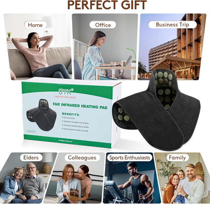 Far Infrared Heating Pad for Neck and Shoulder and Back Pain Relief