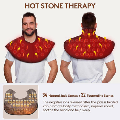 Far Infrared Heating Pad for Neck and Shoulder and Back Pain Relief