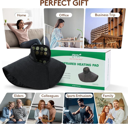 Far Infrared Heating Pad for Neck and Shoulder and Back Pain Relief