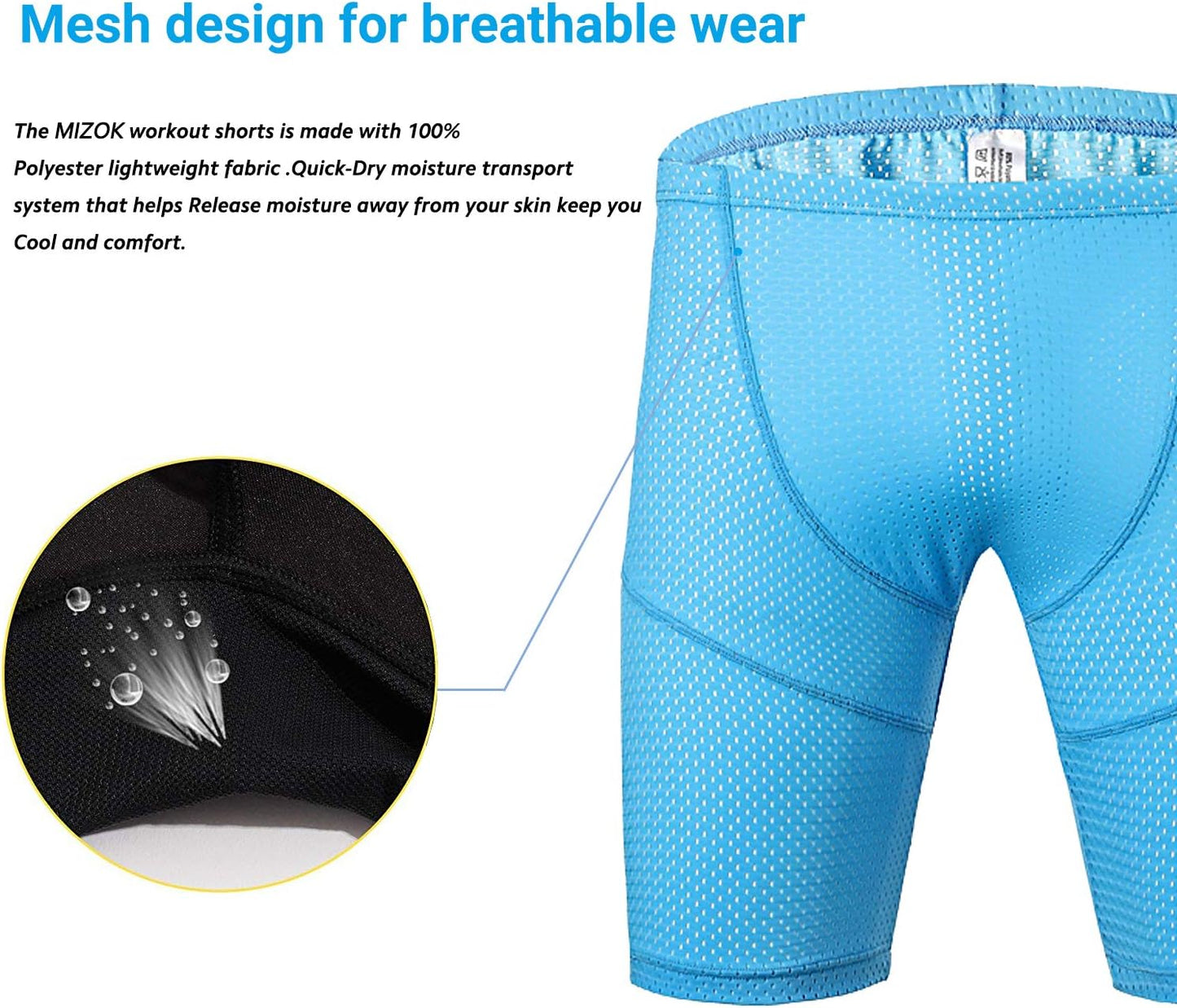 Men's Tight Yoga Mesh Training Bodybuilding Gym Workout Shorts Jammer Swimsuit