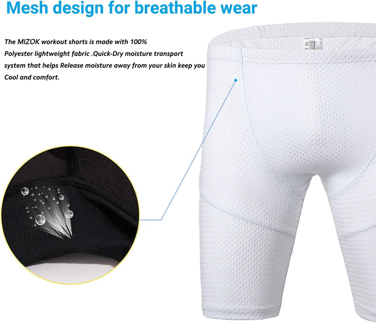 Men's Tight Yoga Mesh Training Bodybuilding Gym Workout Shorts Jammer Swimsuit