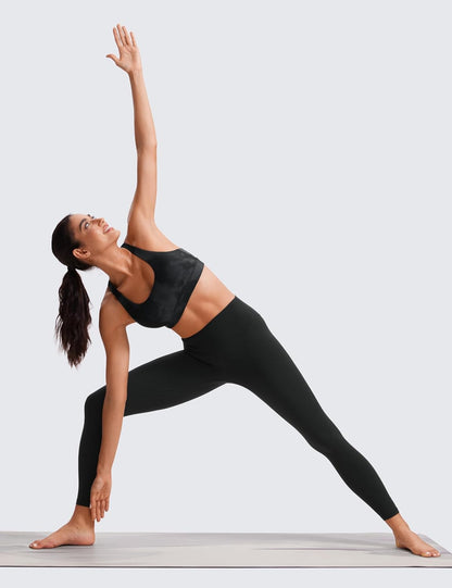 Naked Feeling Strappy Sports Bras | Medium Support, Removable Pads, Yoga, Sleek, Scoop Neck, for Women