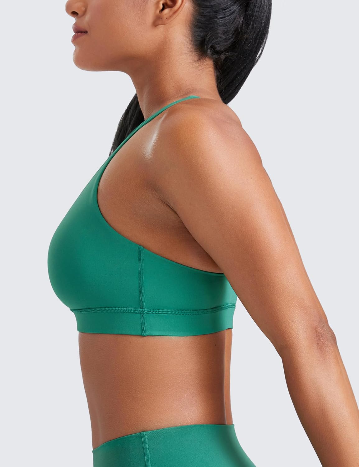 Naked Feeling Strappy Sports Bras | Medium Support, Removable Pads, Yoga, Sleek, Scoop Neck, for Women