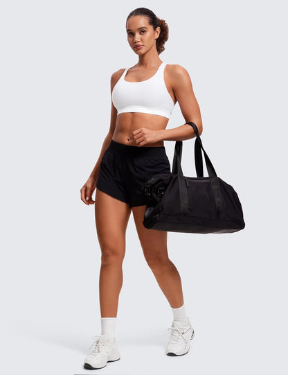 Naked Feeling Strappy Sports Bras | Medium Support, Removable Pads, Yoga, Sleek, Scoop Neck, for Women