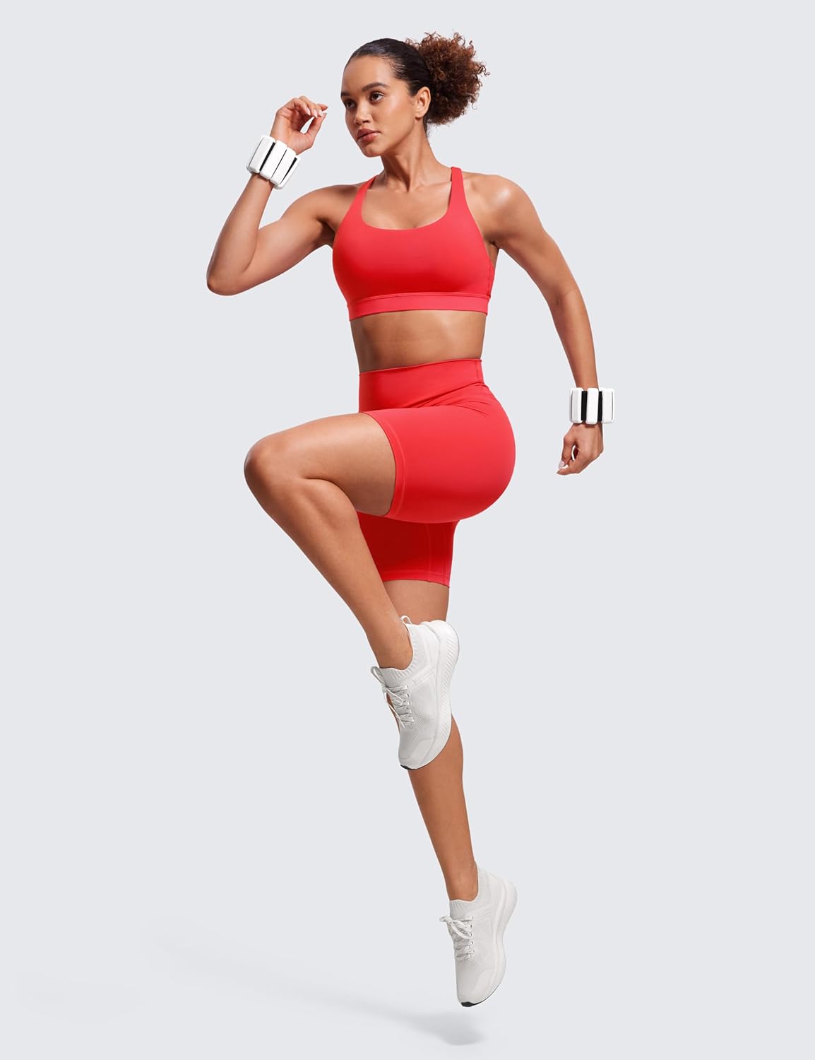 Naked Feeling Strappy Sports Bras | Medium Support, Removable Pads, Yoga, Sleek, Scoop Neck, for Women