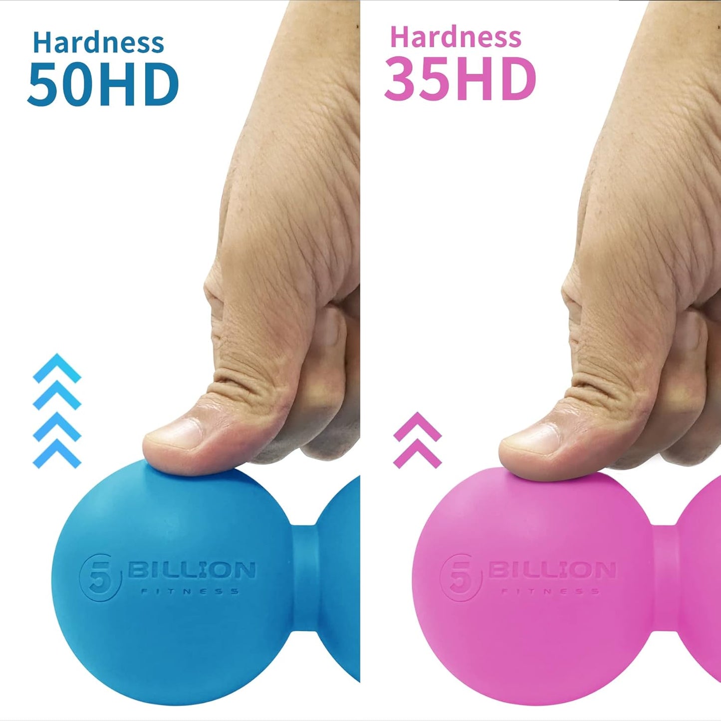 Peanut Massage Ball - Double Lacrosse Massage Ball & Mobility Ball for Physical Therapy - Deep Tissue Massage Tool for Myofascial Release, Muscle Relaxer, Acupoint Massage