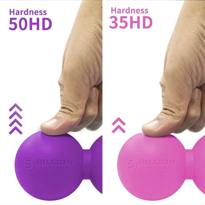 Peanut Massage Ball - Double Lacrosse Massage Ball & Mobility Ball for Physical Therapy - Deep Tissue Massage Tool for Myofascial Release, Muscle Relaxer, Acupoint Massage