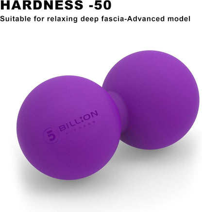 Peanut Massage Ball - Double Lacrosse Massage Ball & Mobility Ball for Physical Therapy - Deep Tissue Massage Tool for Myofascial Release, Muscle Relaxer, Acupoint Massage