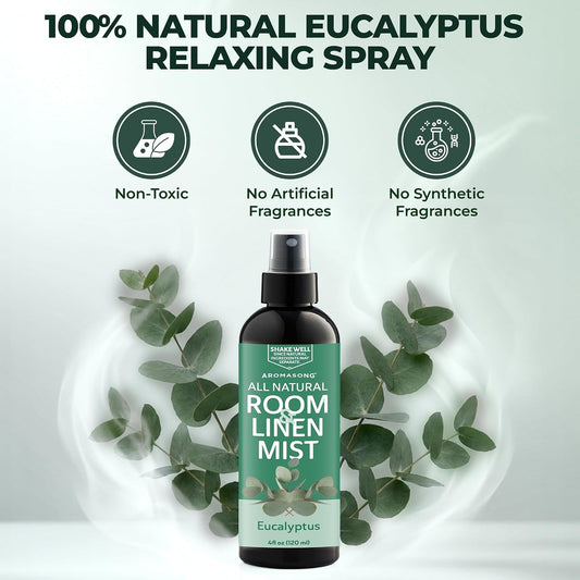 All-Natural Extra Strength Lavender Spray for Sleep - Room & Linen Spray for Pillows and Sheets 4 Fl Oz.