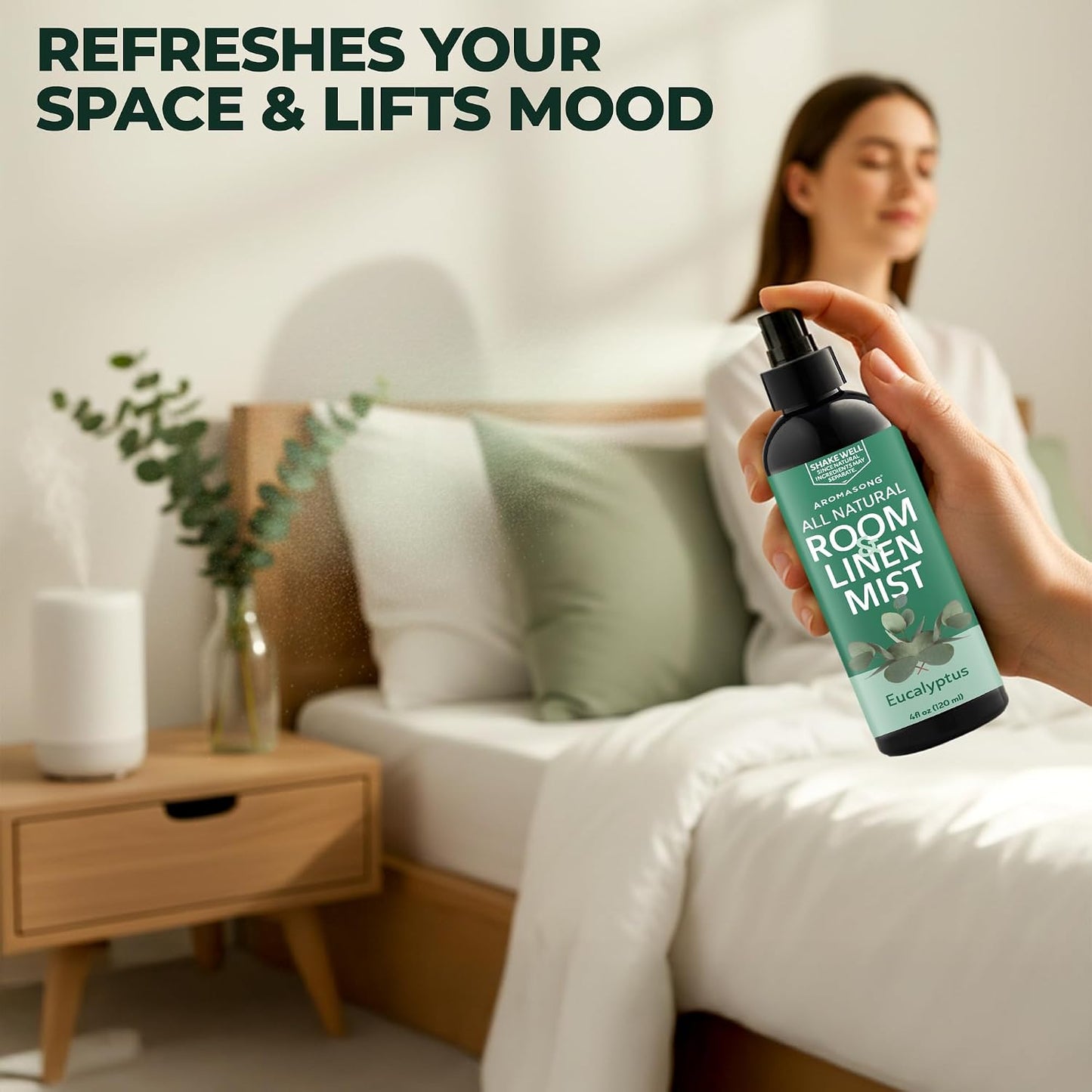 All-Natural Extra Strength Lavender Spray for Sleep - Room & Linen Spray for Pillows and Sheets 4 Fl Oz.