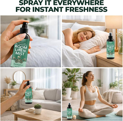 All-Natural Extra Strength Lavender Spray for Sleep - Room & Linen Spray for Pillows and Sheets 4 Fl Oz.