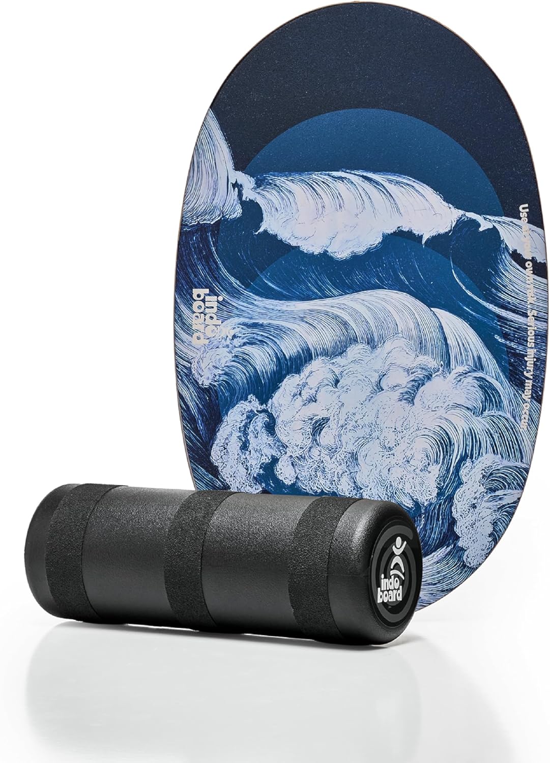 The Original - Balance Board Trainer for Core Strength, Stability & Athletic Performance - Surfing, Skateboarding, Snowboarding, Yoga, Physical Therapy & More. Includes Board and Roller.