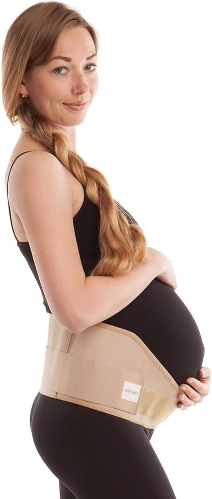 Made in USA Pregnancy Belly Band, Soft & Breathable Maternity Belly Band – Pregnancy Belt for Back, Pelvic & Waist